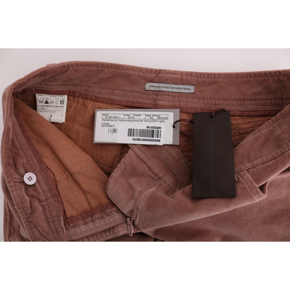 Pink Velvet Cropped Casual Pants - coffeewithmee2