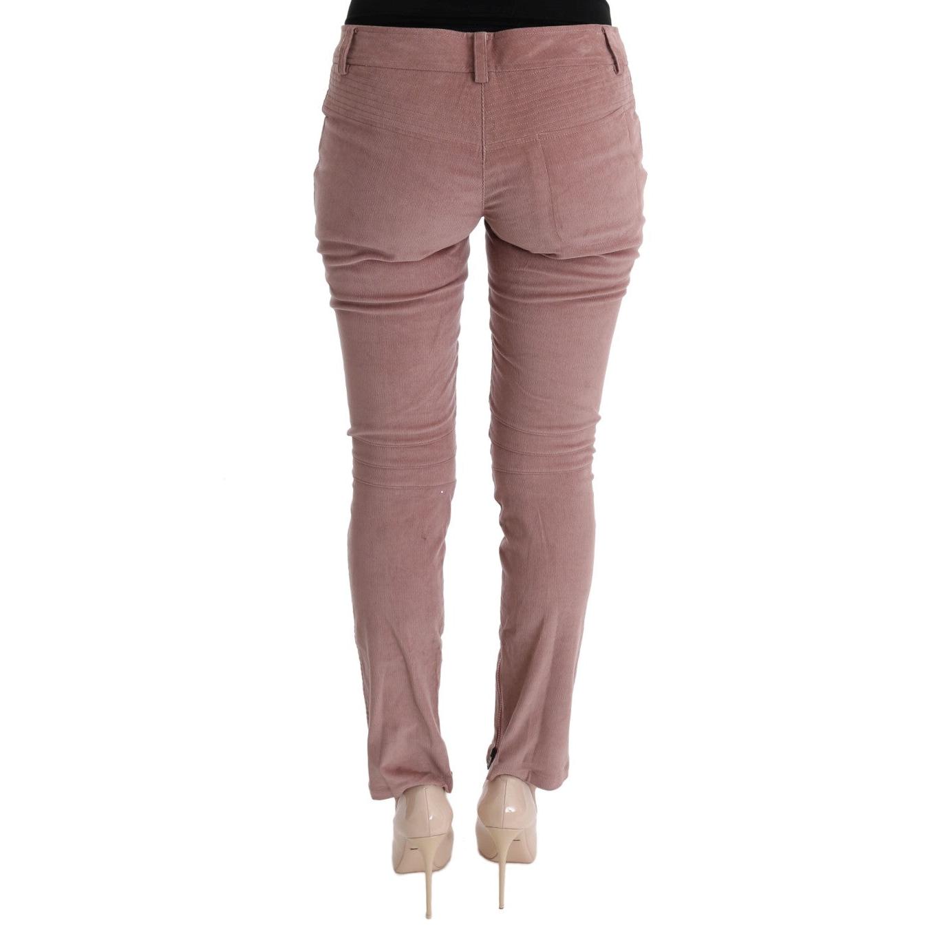 Pink Velvet Cropped Casual Pants - coffeewithmee2