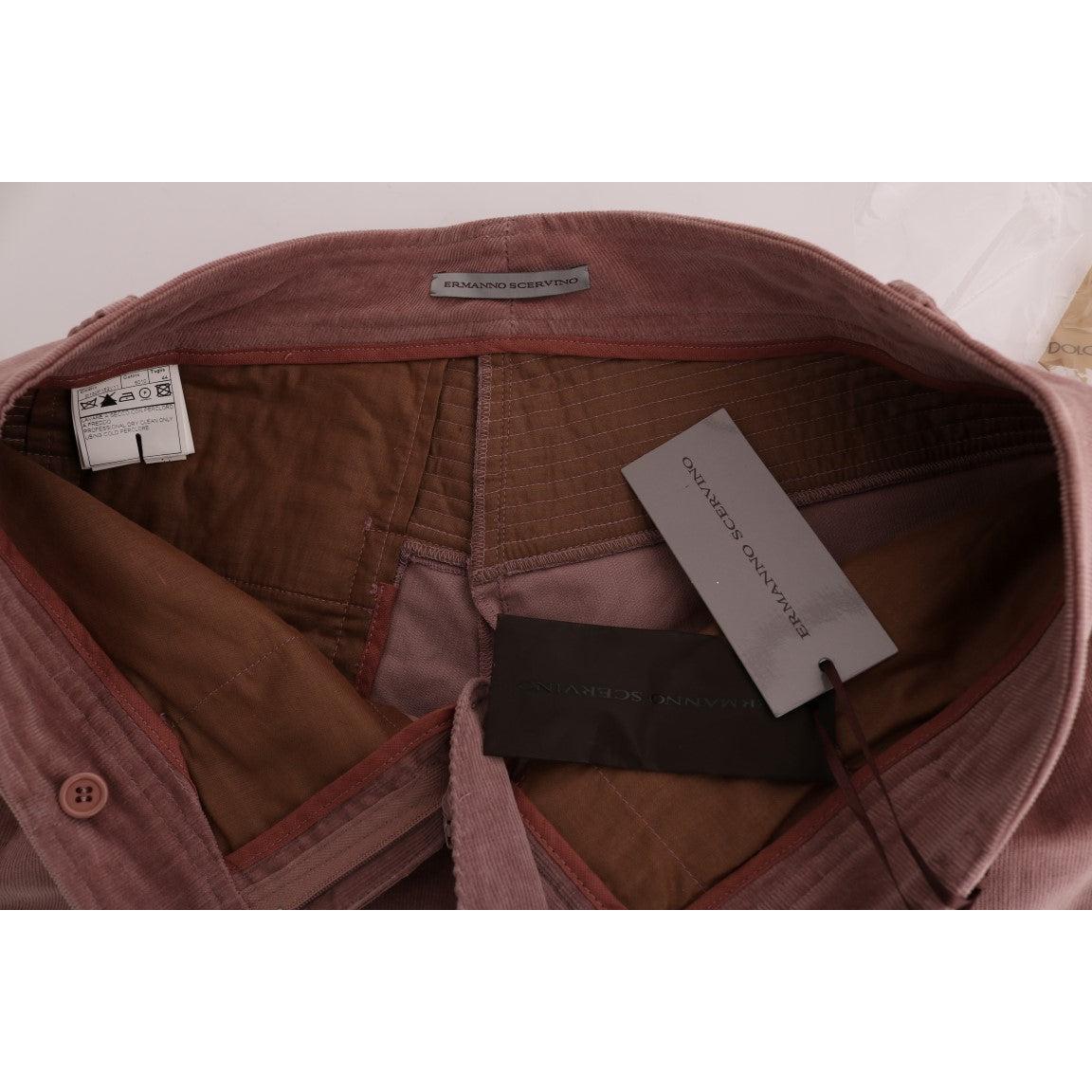 Pink Velvet Cropped Casual Pants - coffeewithmee2