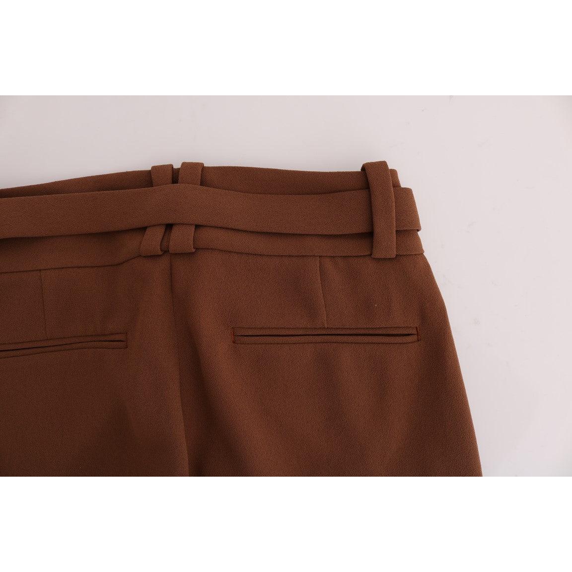 Brown Polyester Boot Cut Pants - coffeewithmee2