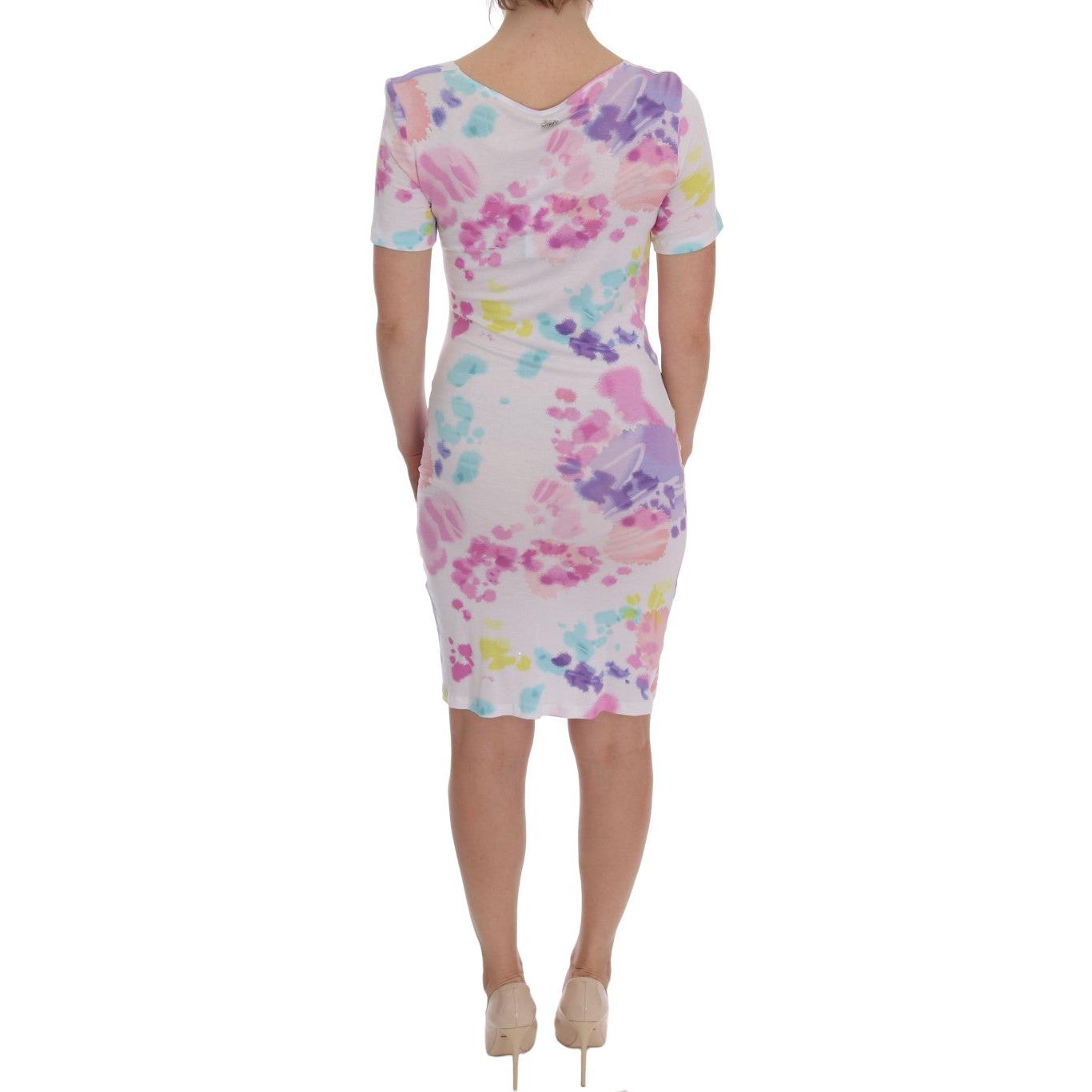 White Printed Pencil Sheath Dress - coffeewithmee2