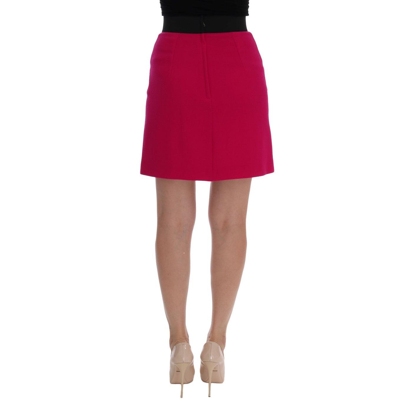 Pink Carretto Crystal Wool Skirt - coffeewithmee2