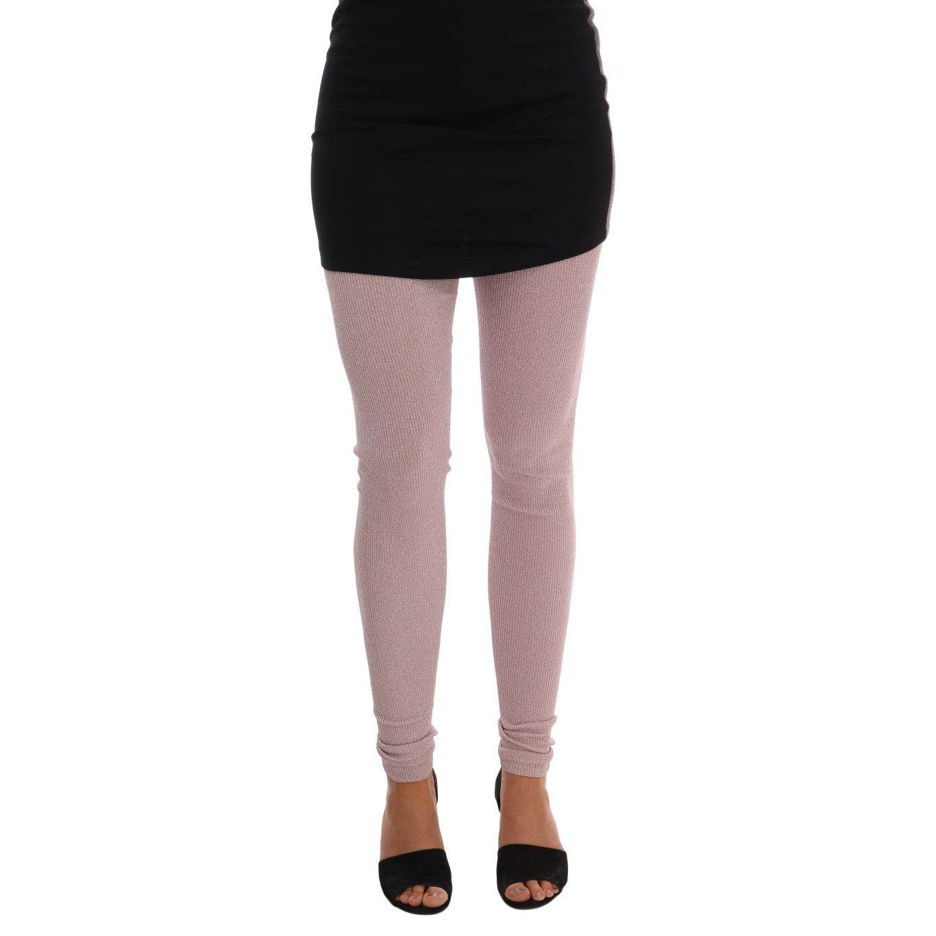 Pink Stretch Waist Tights Stockings - coffeewithmee2