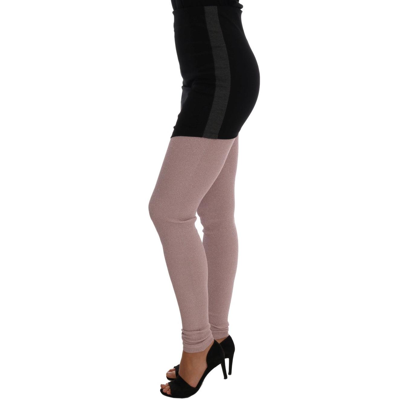 Pink Stretch Waist Tights Stockings - coffeewithmee2