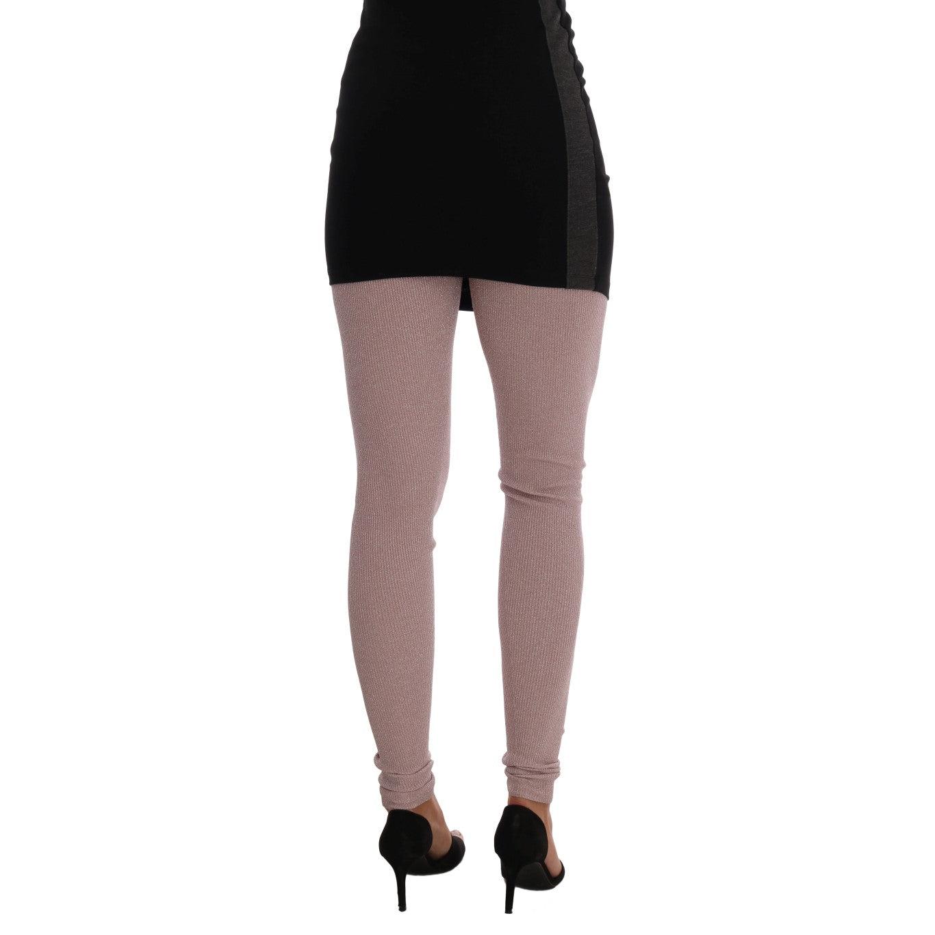 Pink Stretch Waist Tights Stockings - coffeewithmee2