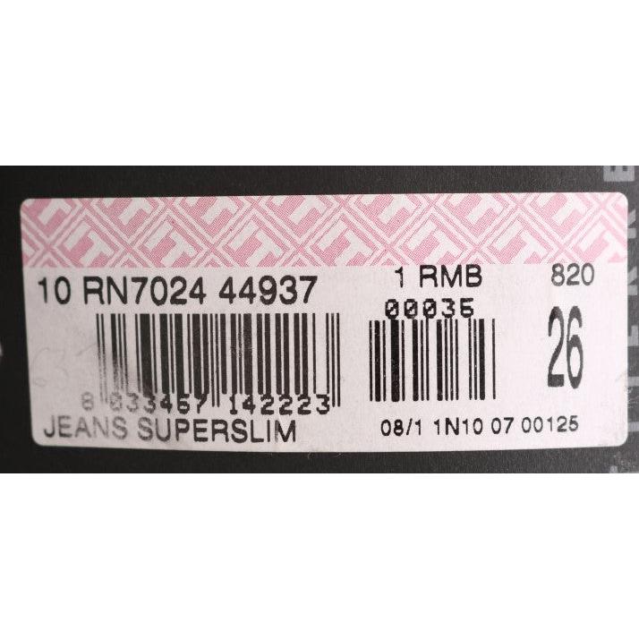 Gray Wash Cotton Slim Jeans