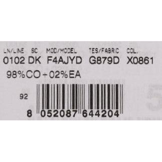 Blue Short striped Mini Denim Skirt