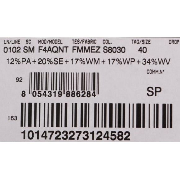 Gray Wool High Waist Mini Shorts