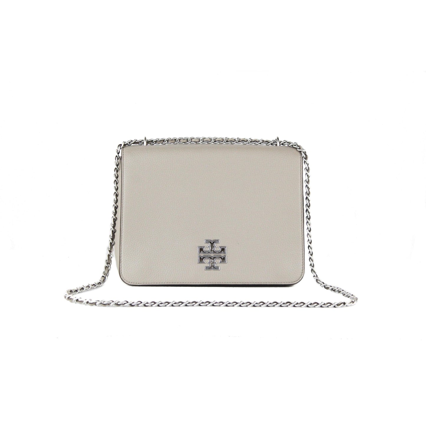 Britten Large Pebble Leather Adjustable Chain Shoulder Tote Handbag - coffeewithmee2