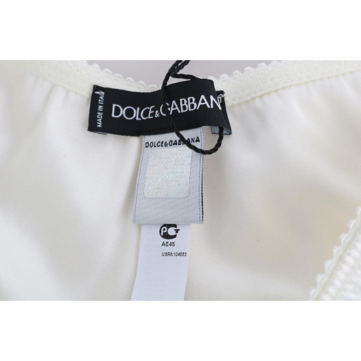 White Silk Lace Underwear Briefs