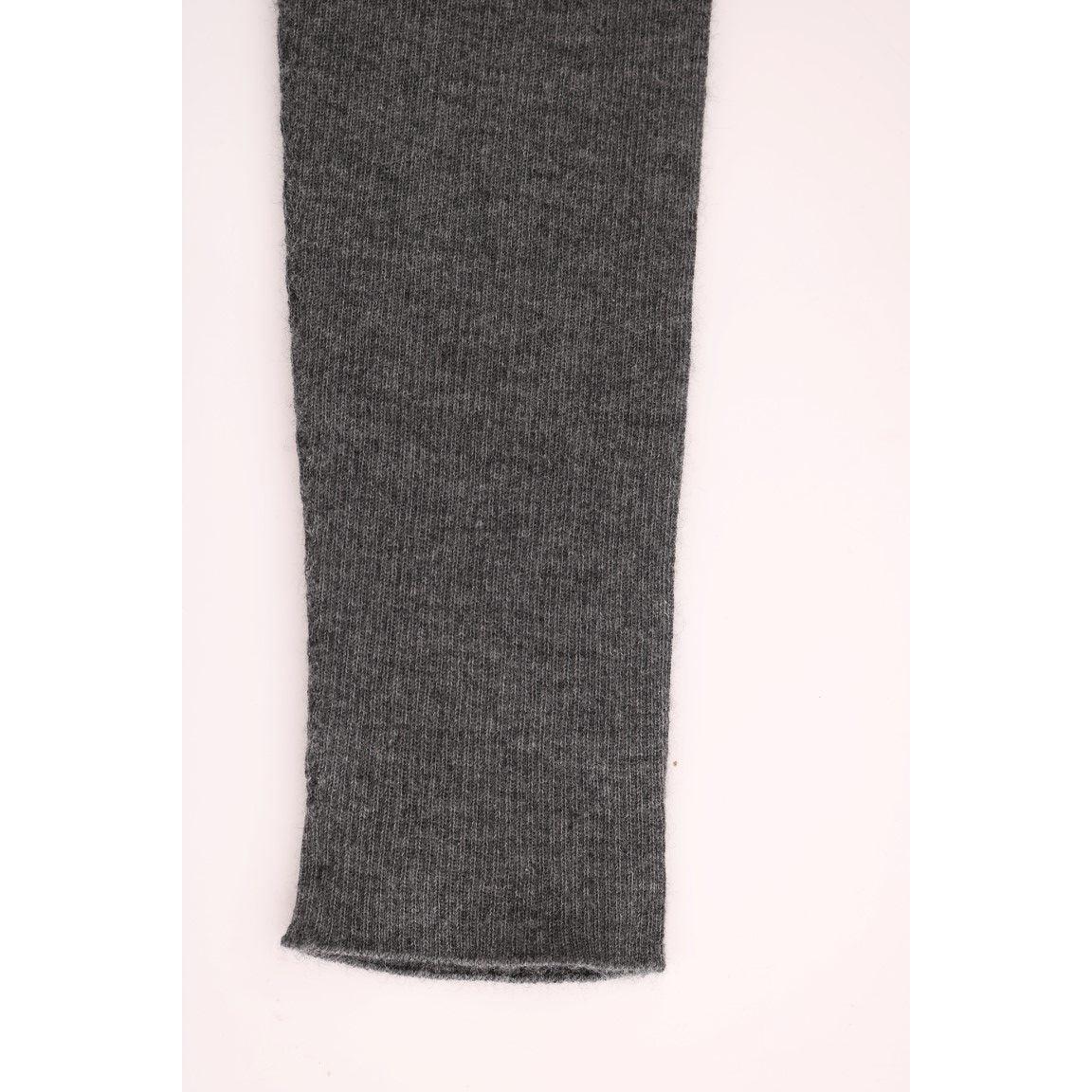 Gray Cashmere Stretch Tights