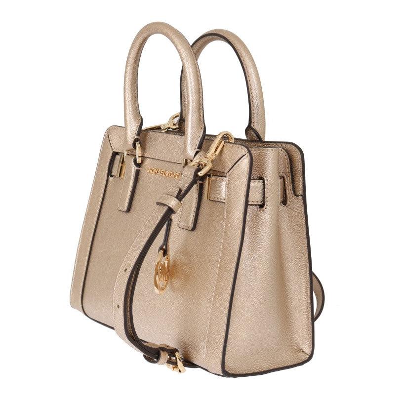 Pale Gold DILLON Leather Satchel Bag - coffeewithmee2