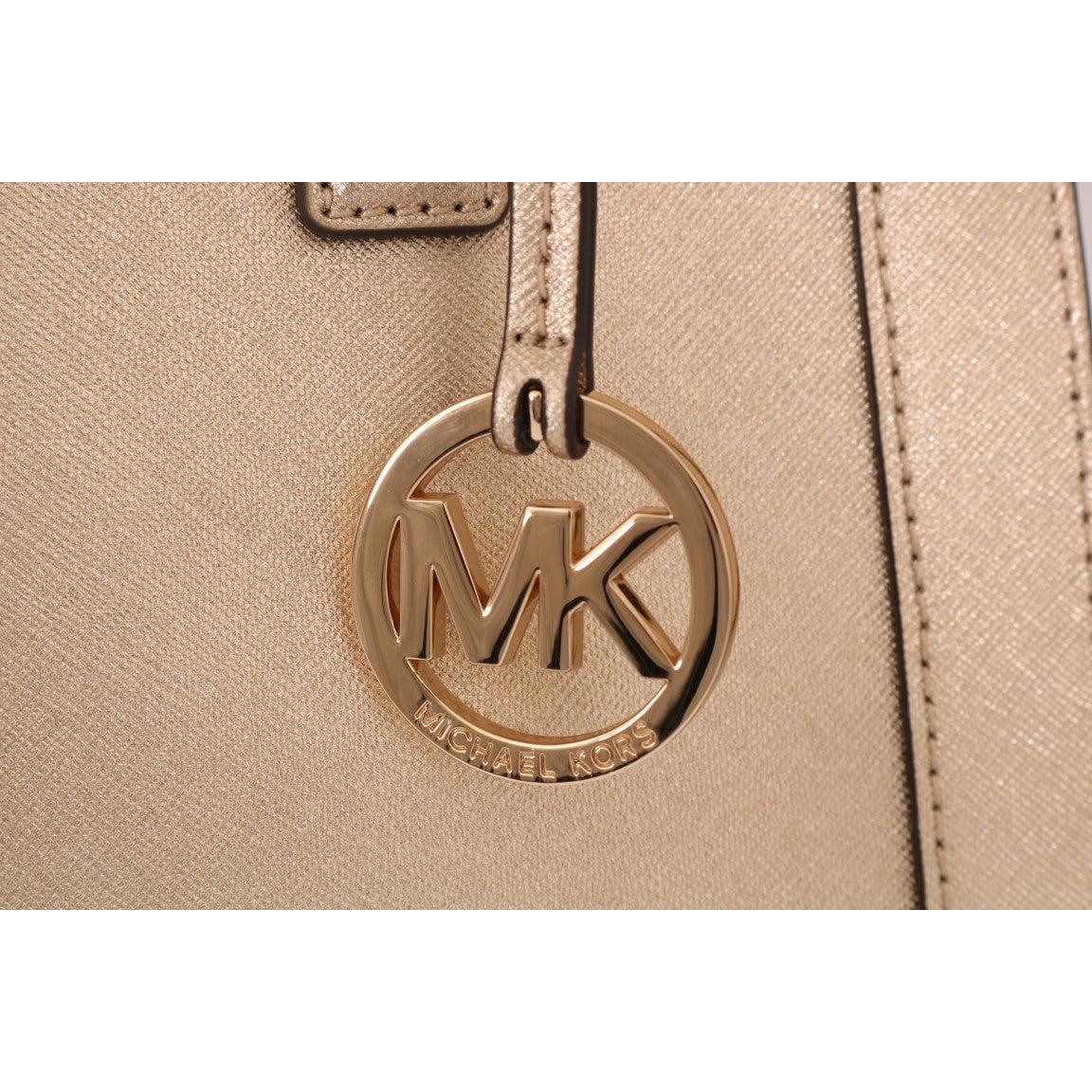 Pale Gold DILLON Leather Satchel Bag - coffeewithmee2