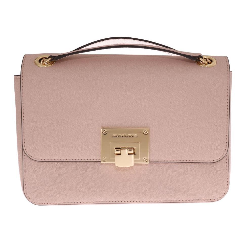 Pink TINA Leather Shoulder Bag - coffeewithmee2
