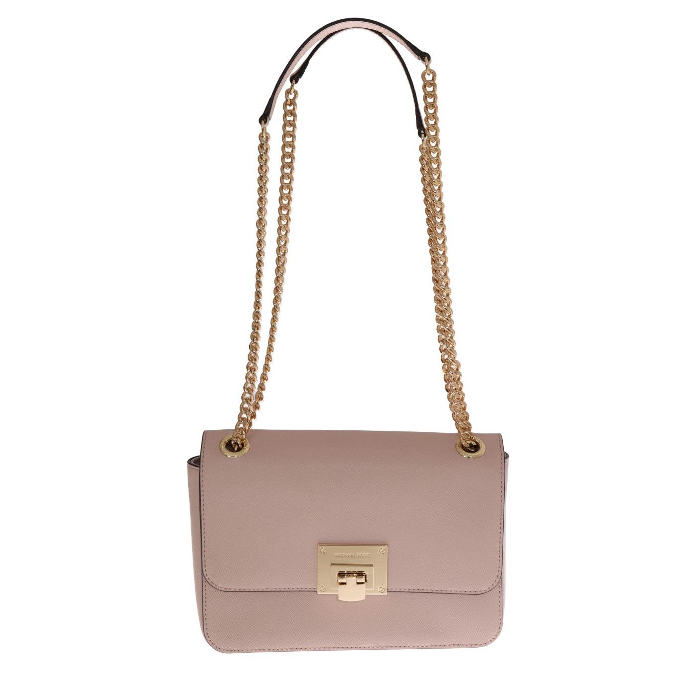 Pink TINA Leather Shoulder Bag - coffeewithmee2