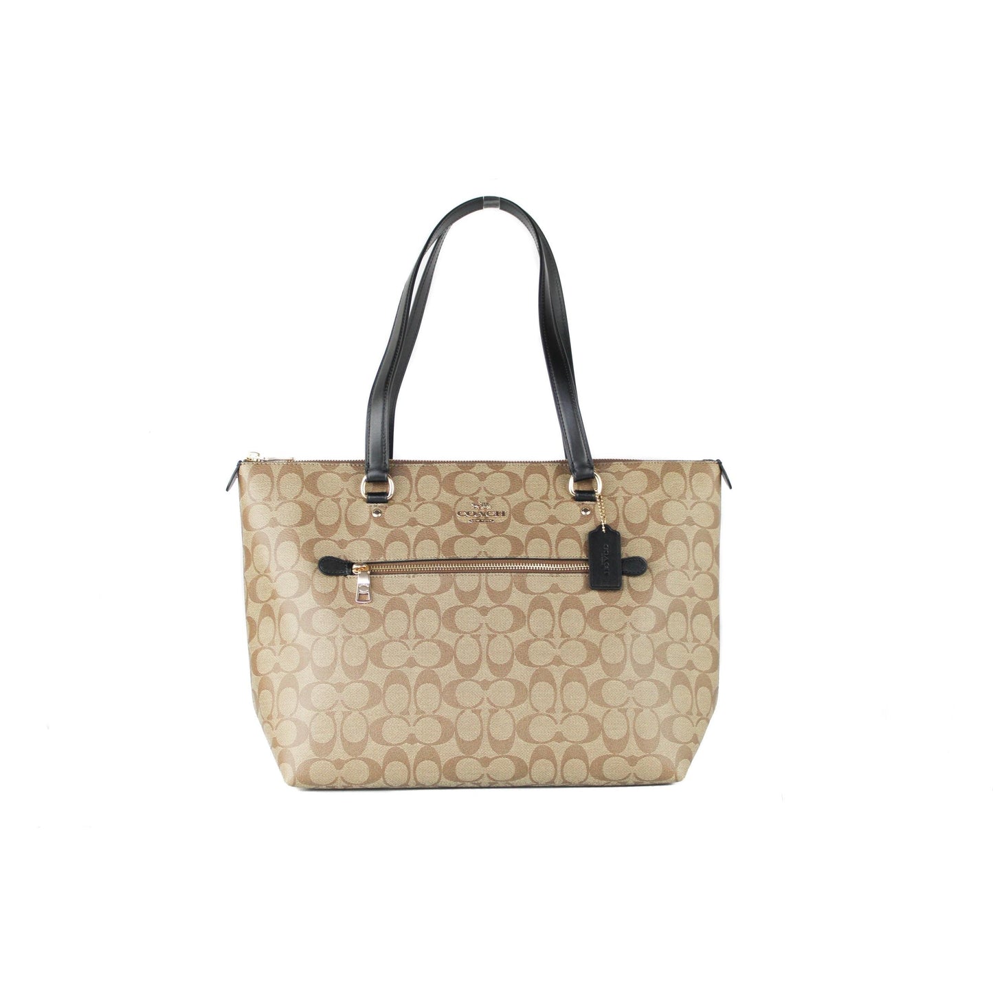 Signature Coated Canvas and Leather Gallery Tote Handbag - coffeewithmee2