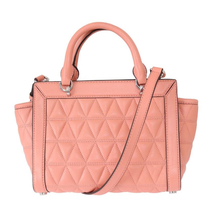 Pink VIVIANNE Leather Messenger Bag - coffeewithmee2