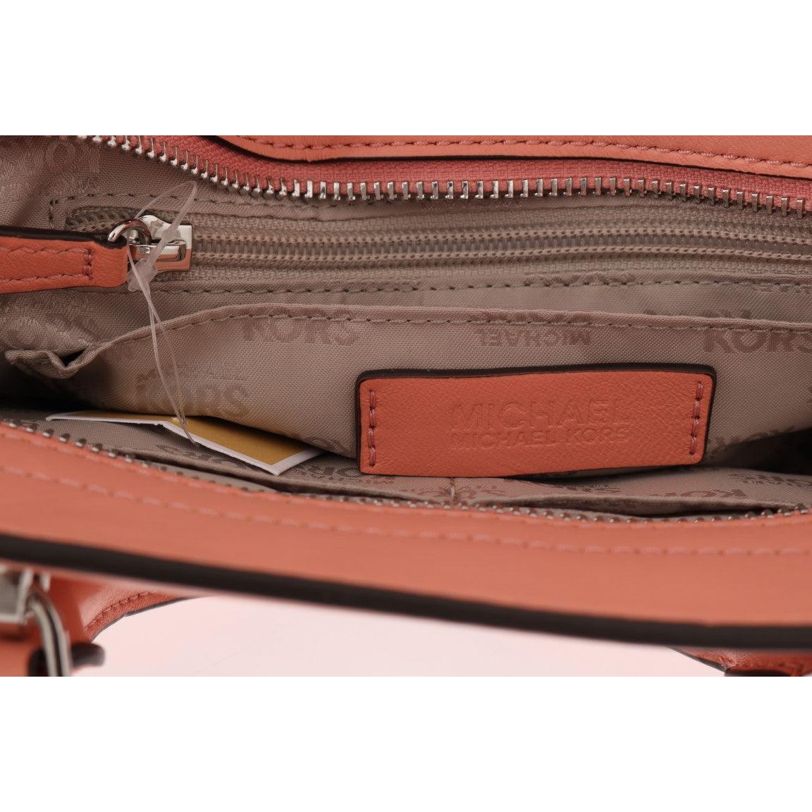Pink VIVIANNE Leather Messenger Bag - coffeewithmee2