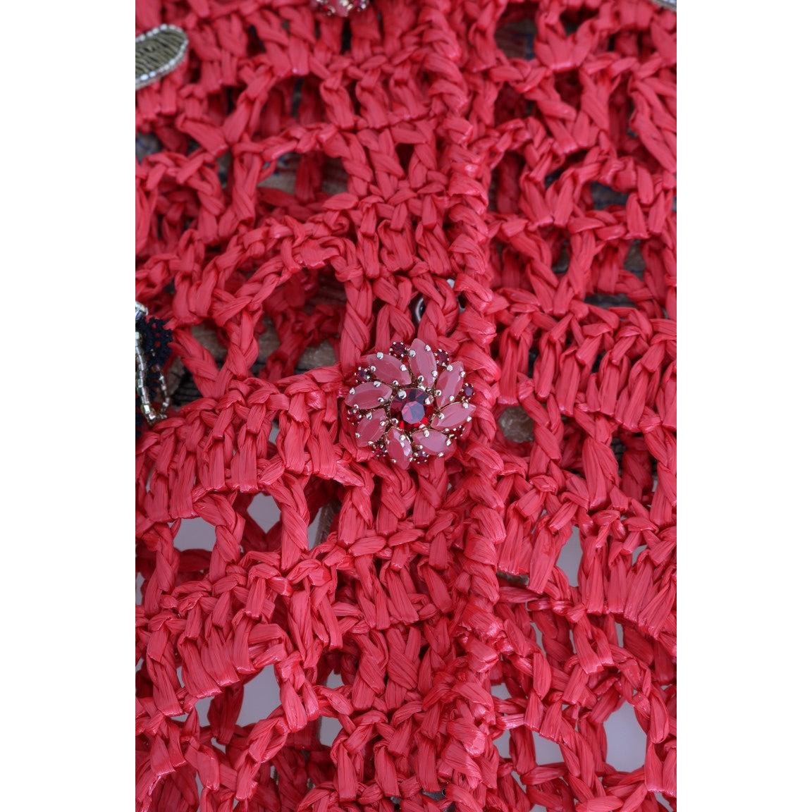Red Fairy Tale Fur Crystal Cardigan Sweater - coffeewithmee2