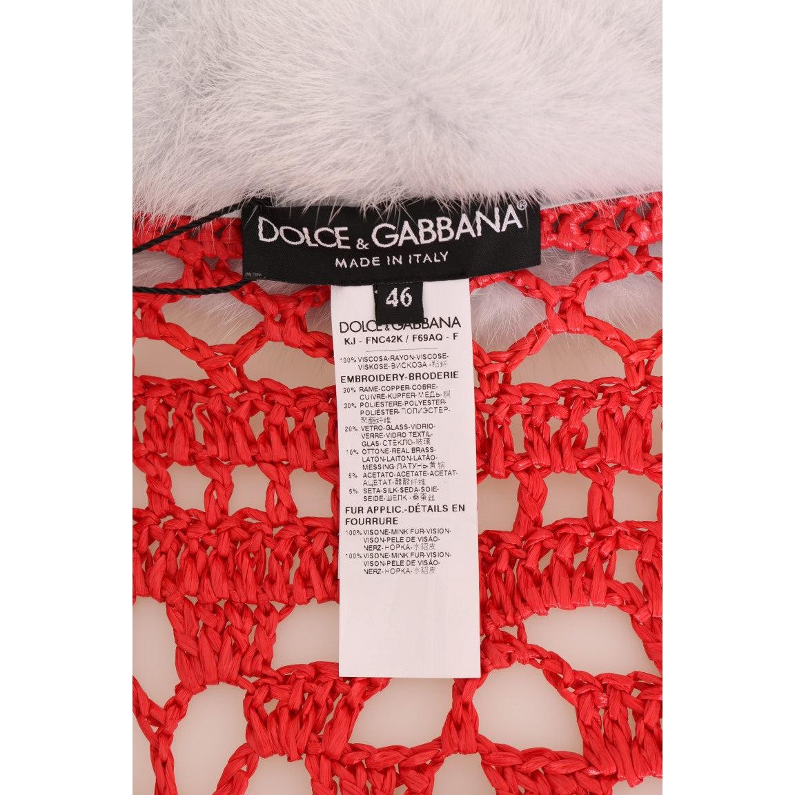 Red Fairy Tale Fur Crystal Cardigan Sweater - coffeewithmee2