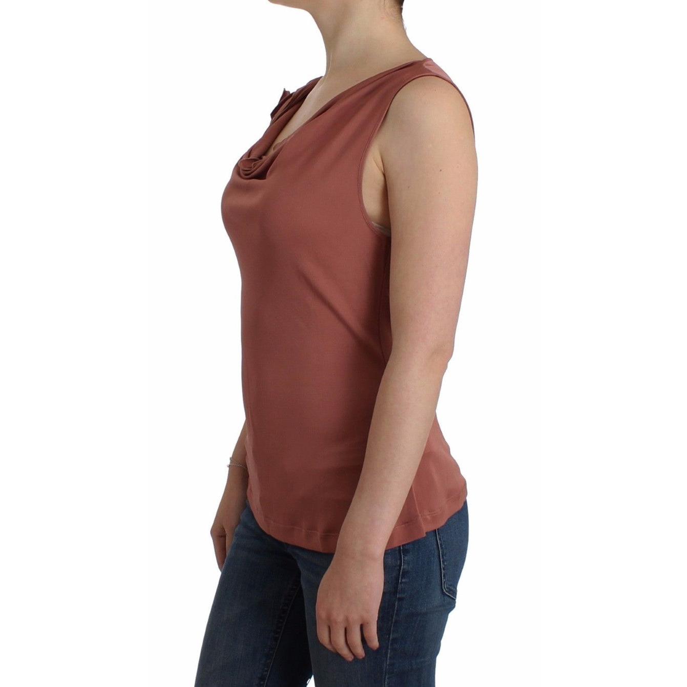 Pink top sleeveless blouse - coffeewithmee2