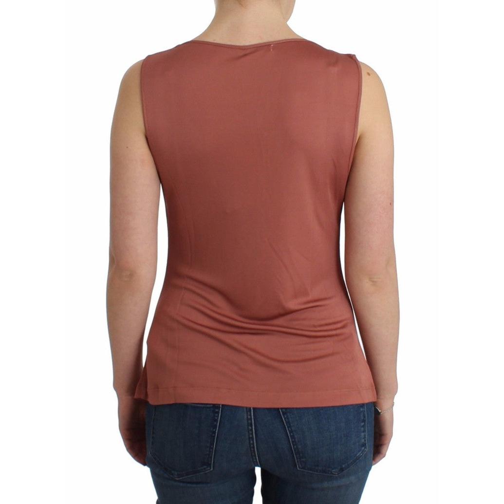 Pink top sleeveless blouse - coffeewithmee2