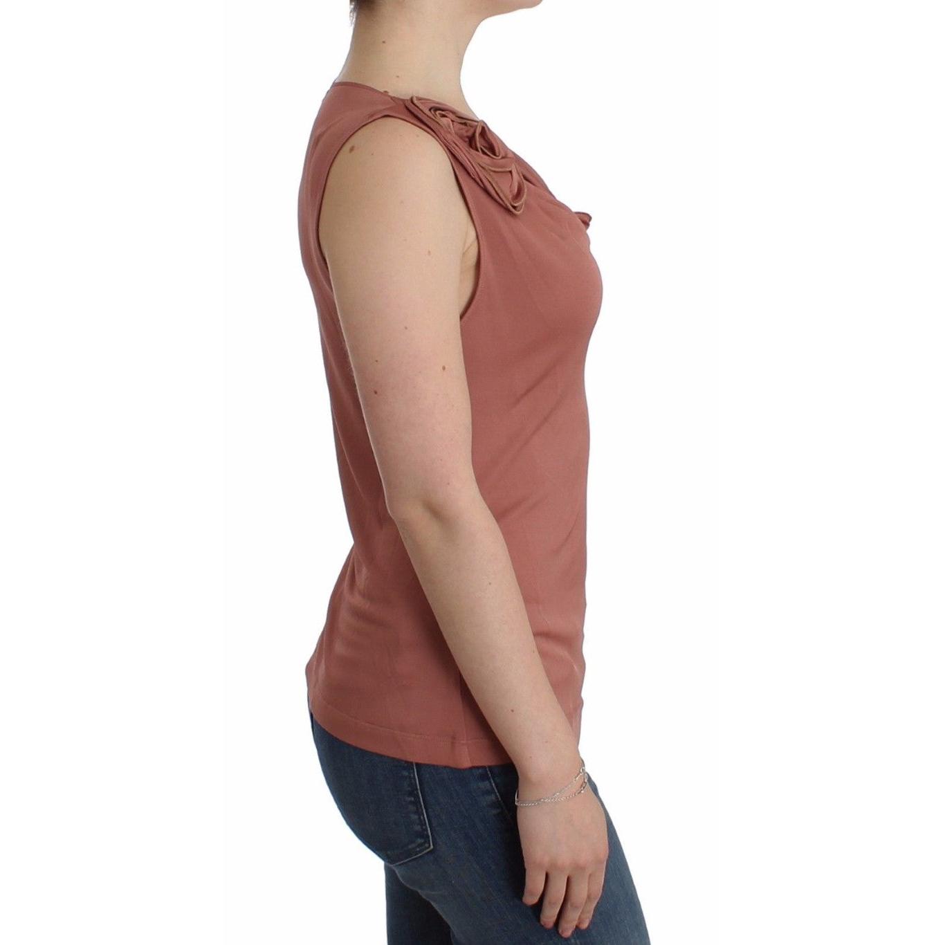 Pink top sleeveless blouse - coffeewithmee2