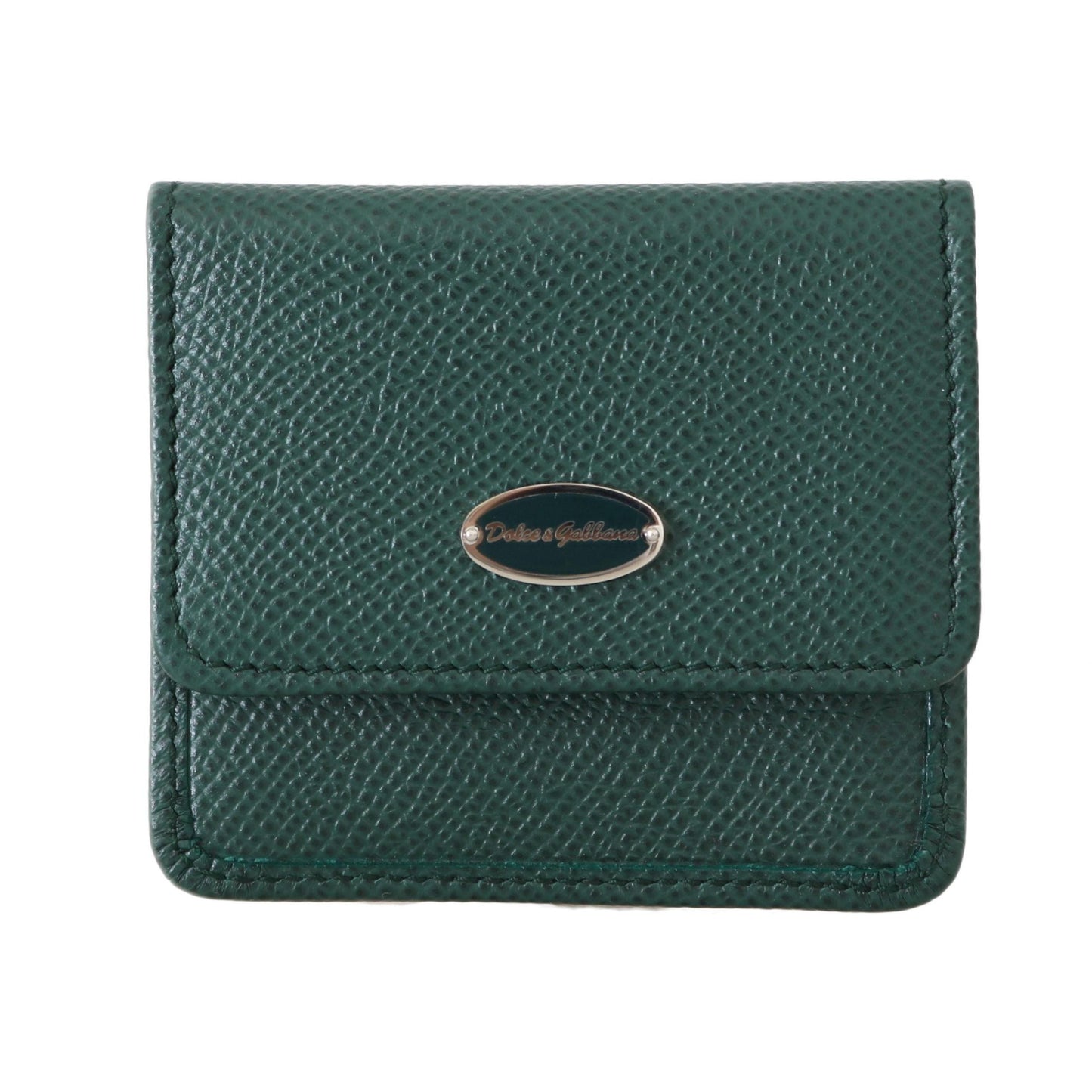 Green Dauphine Leather Condom Pocket Case Holder - coffeewithmee2