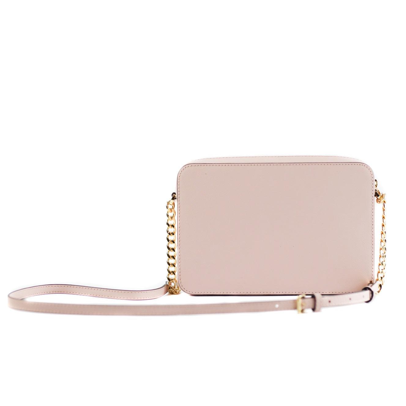 Jet Set Large East West Saffiano Leather Crossbody Bag Handbag (Powder Blush) - coffeewithmee2