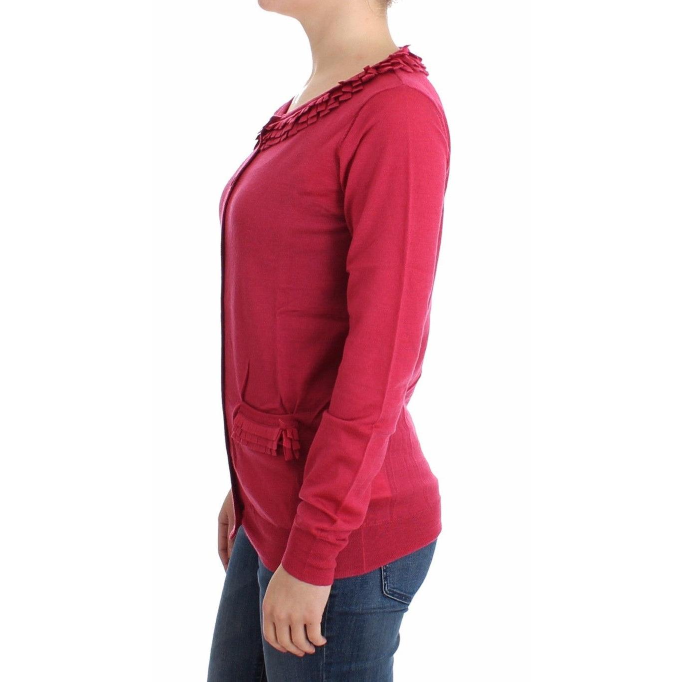 Pink wool cardigan - coffeewithmee2