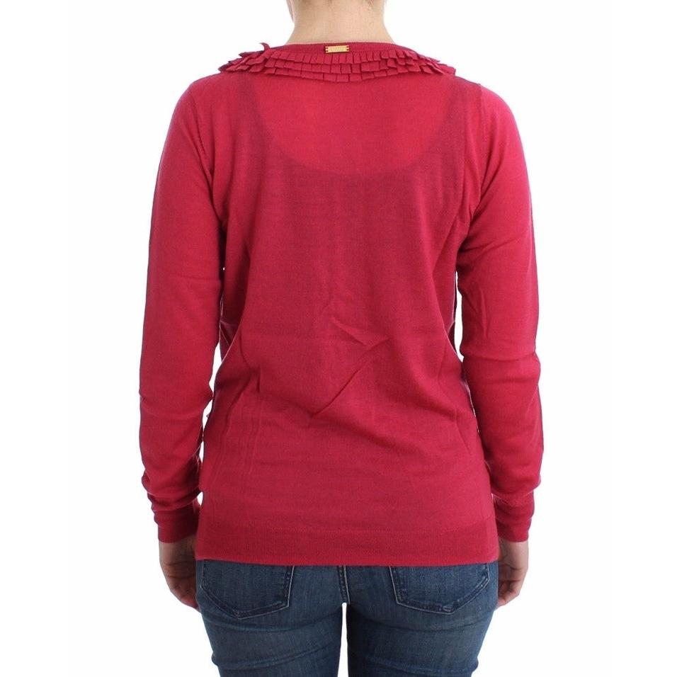Pink wool cardigan - coffeewithmee2