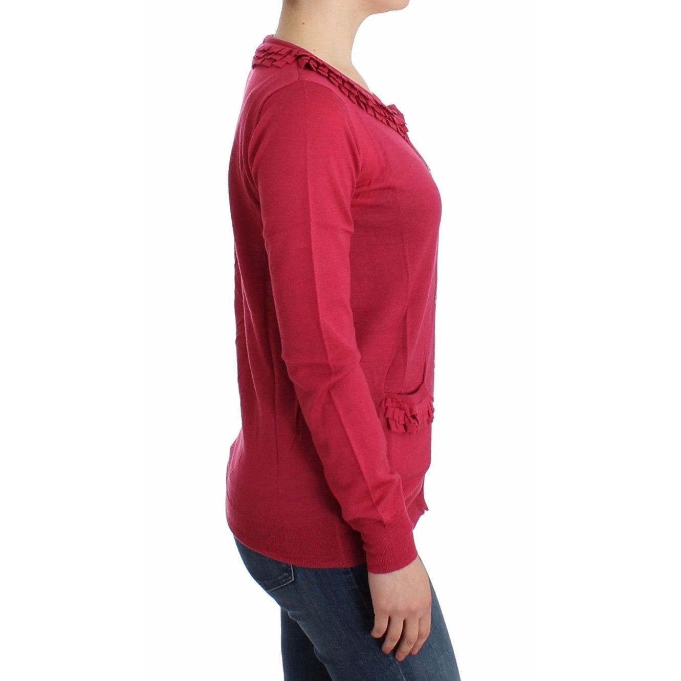 Pink wool cardigan - coffeewithmee2