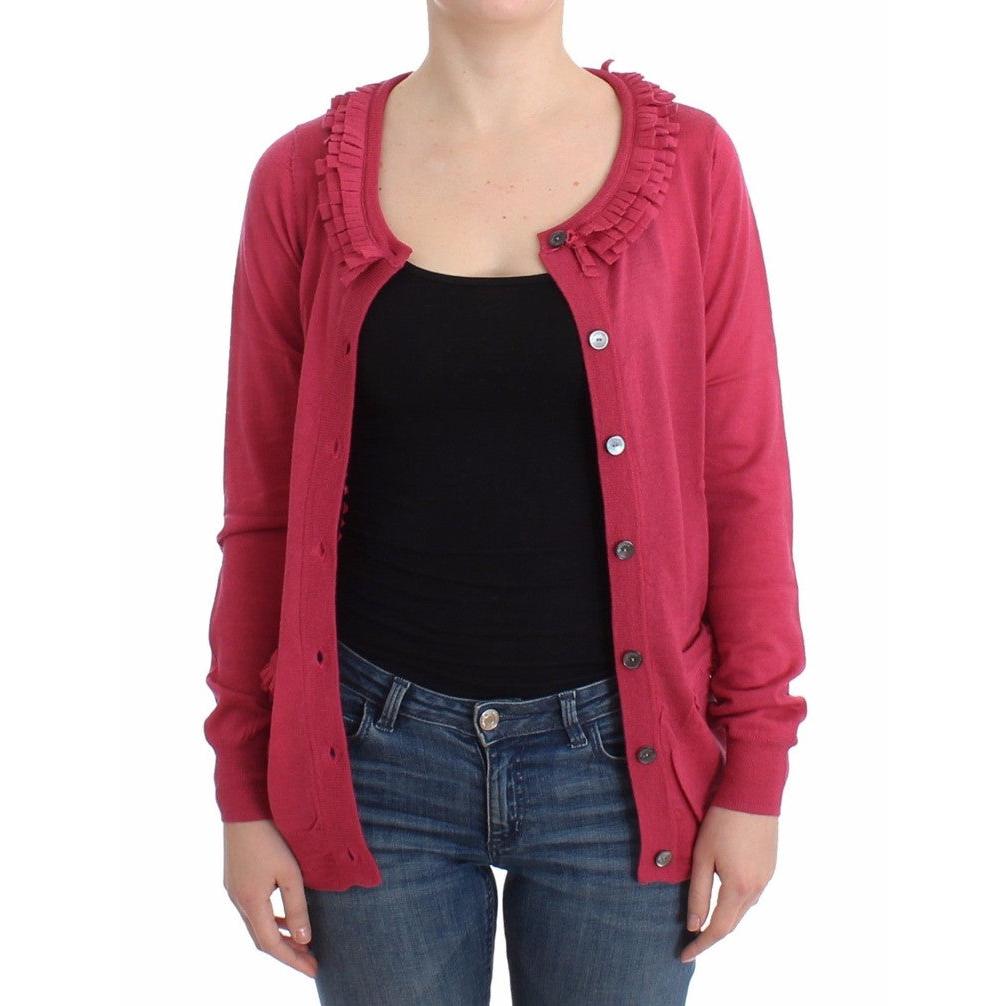 Pink wool cardigan - coffeewithmee2