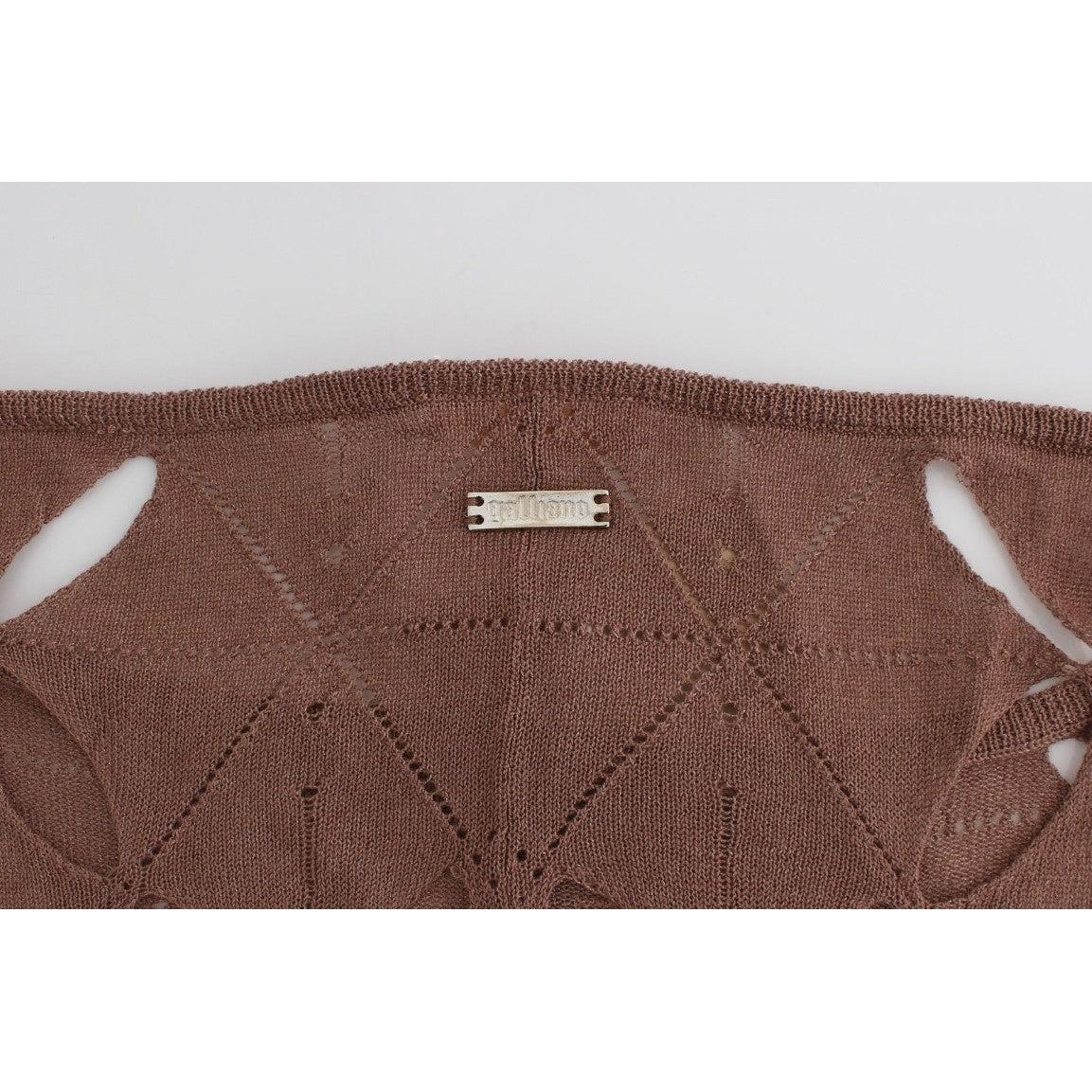 Brown short sleeved knit - coffeewithmee2