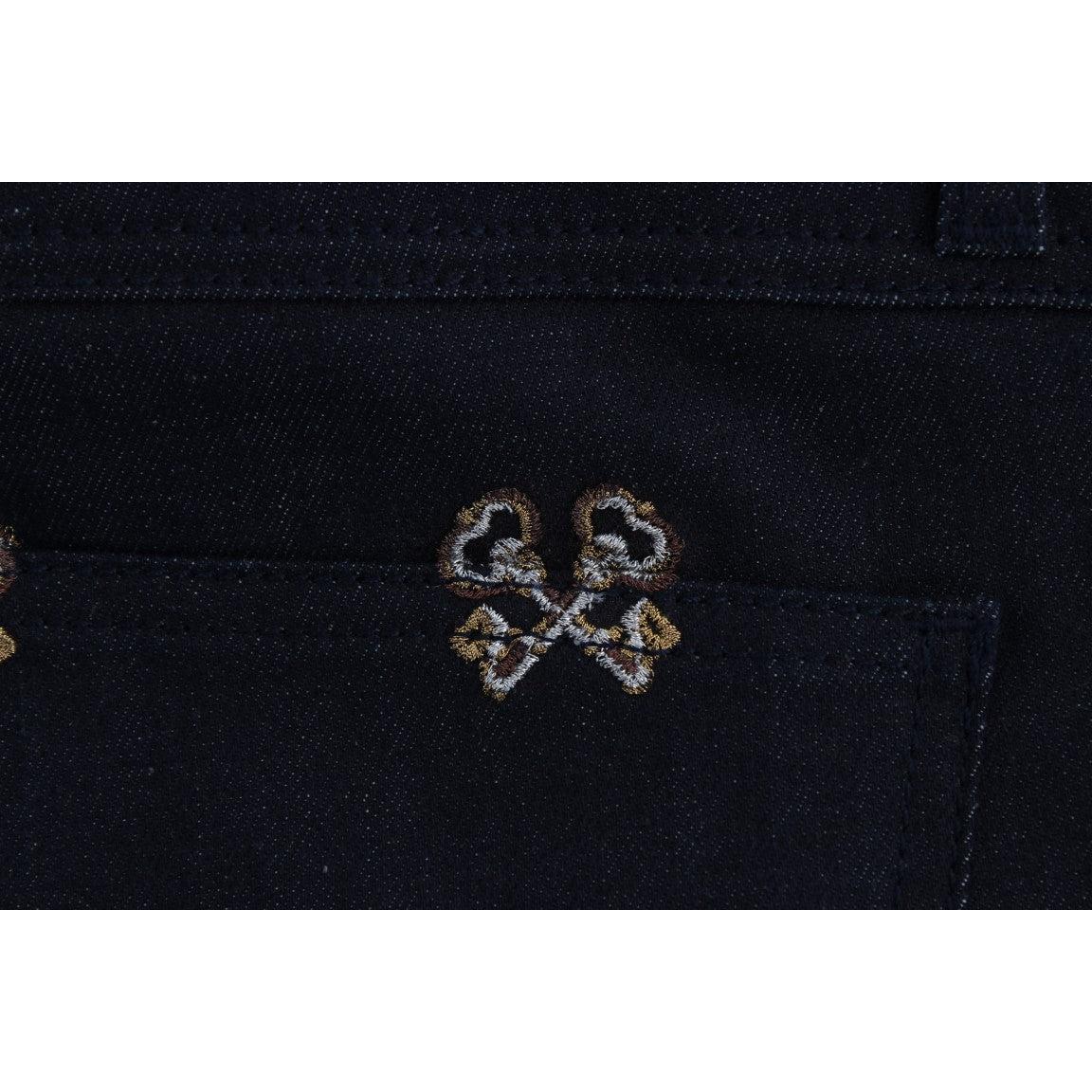Blue Key Embroidered Slim Fit KATE Jeans - coffeewithmee2