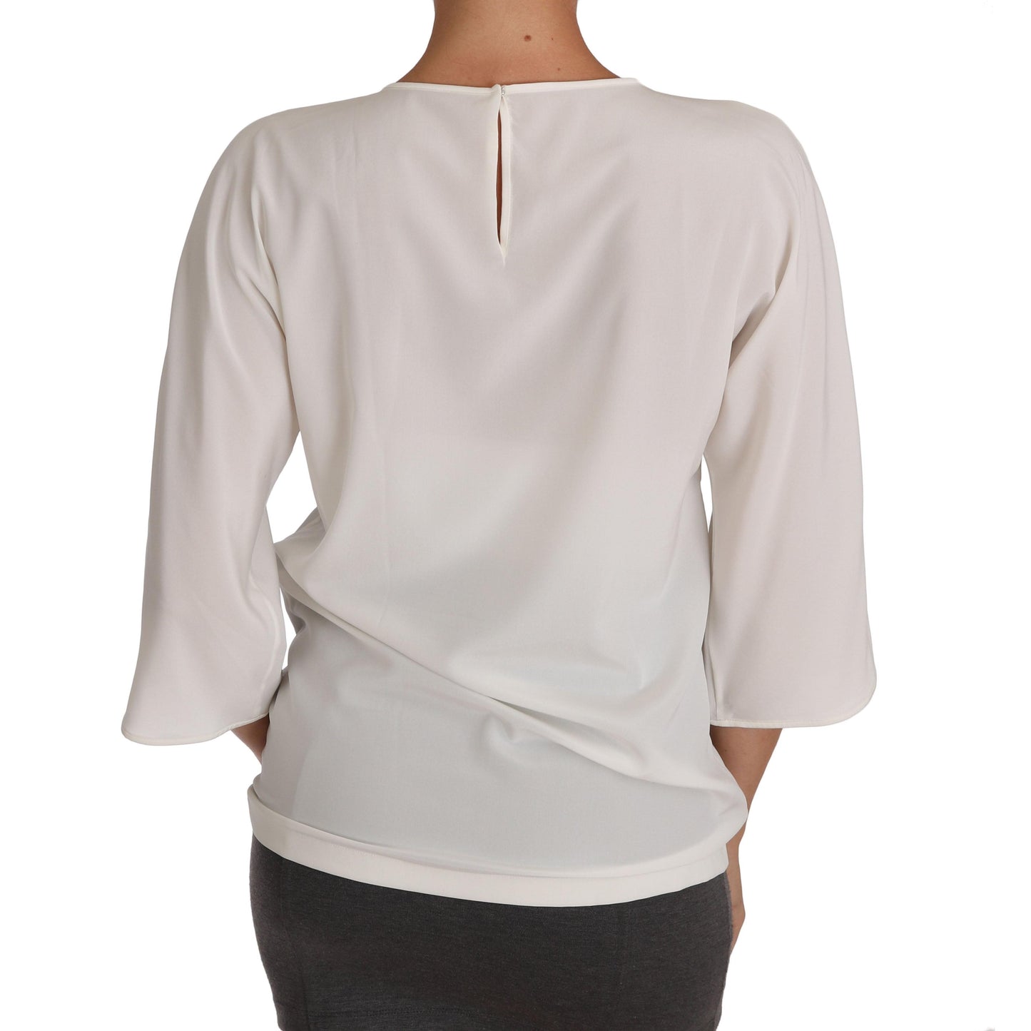 White Silk #dgfamily Crystal T-shirt - coffeewithmee2
