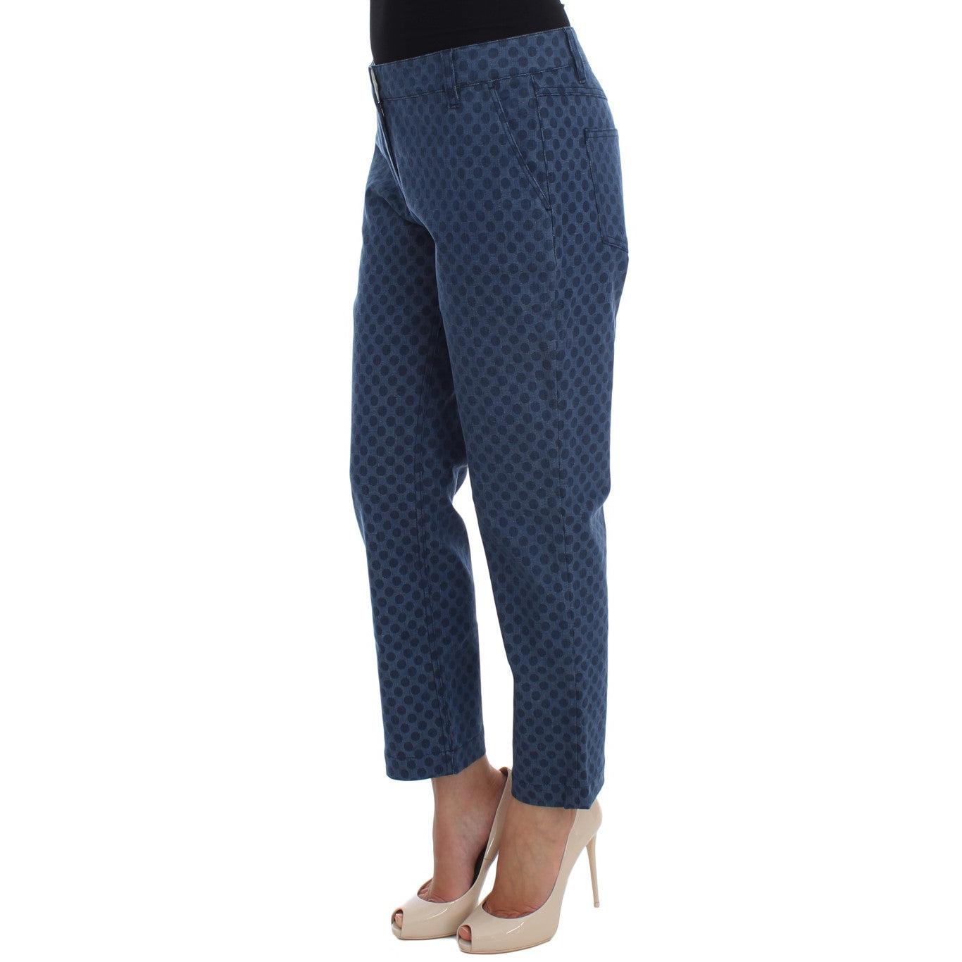 Polka Dotted Stretch Capri Jeans - coffeewithmee2