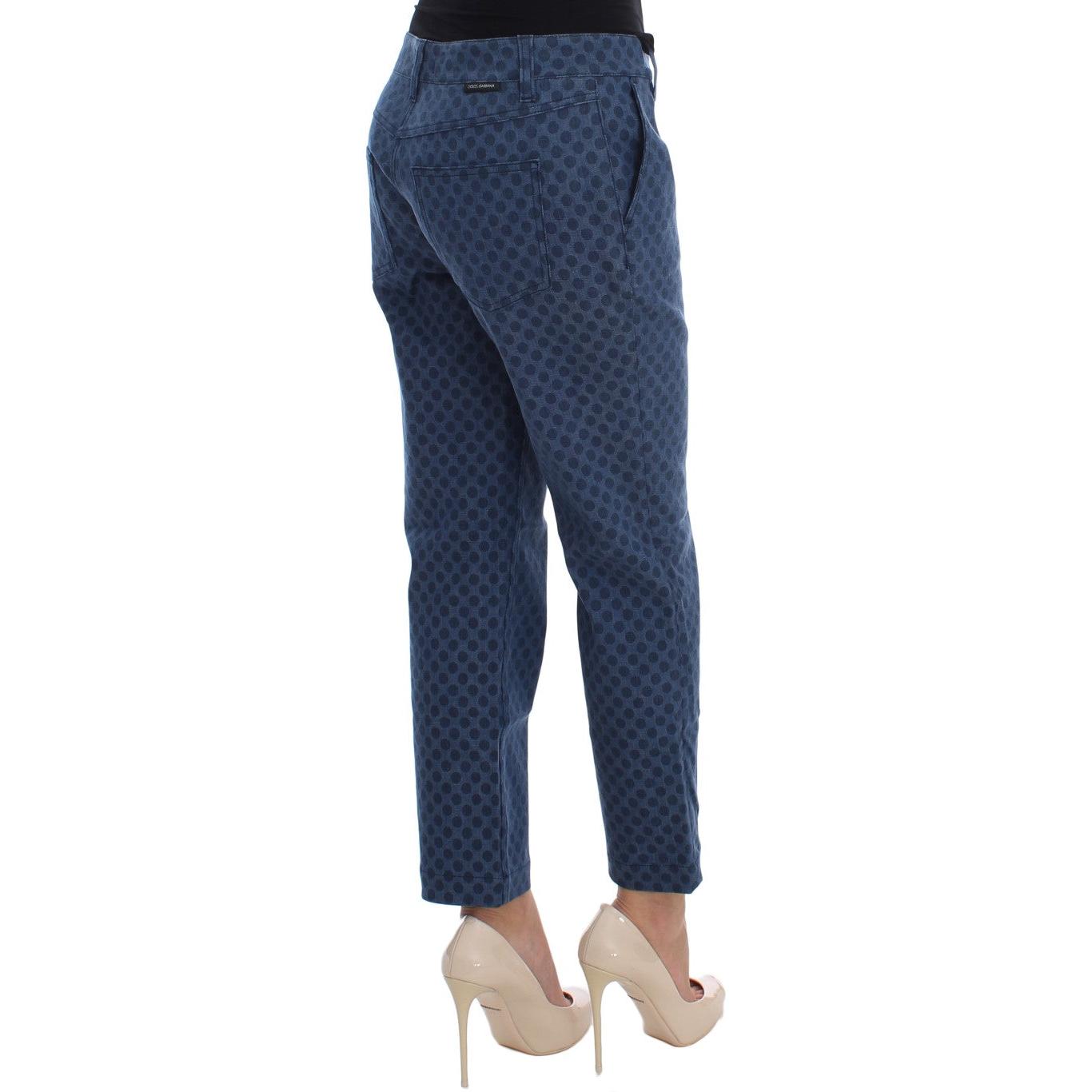 Polka Dotted Stretch Capri Jeans - coffeewithmee2