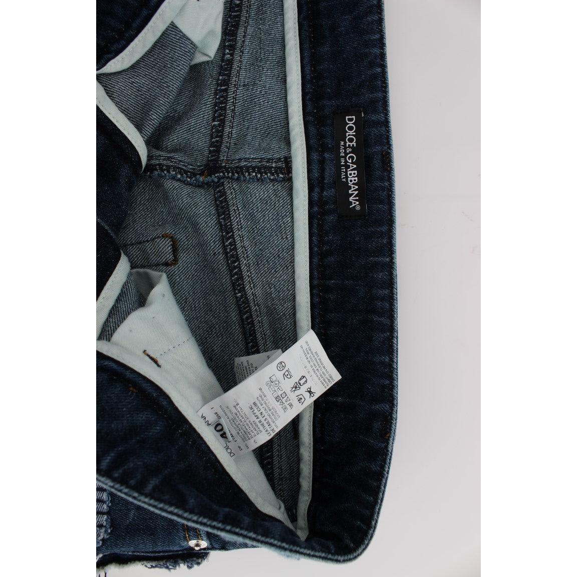 Stretch Blue Patchwork Jeans Shorts - coffeewithmee2