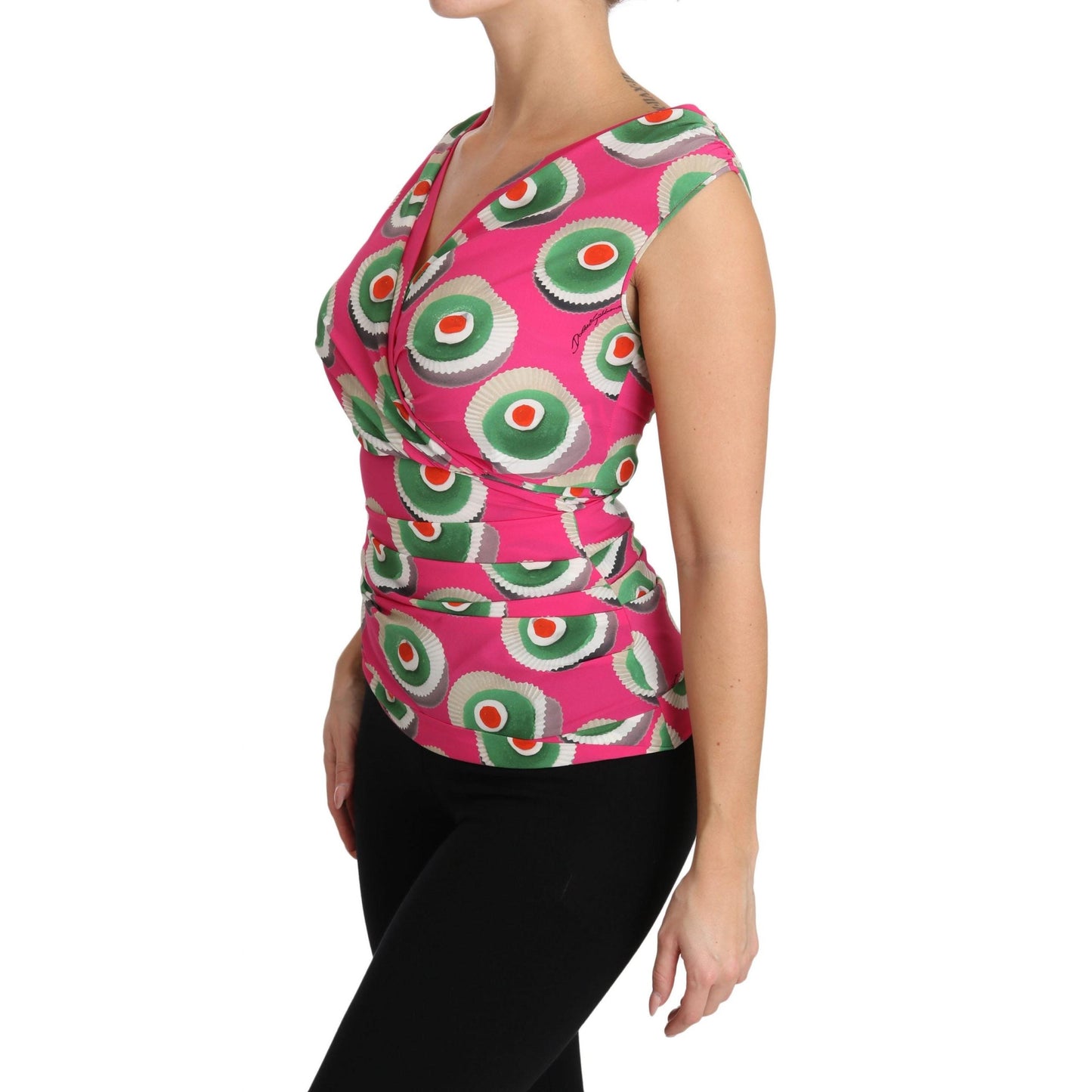 Pink Silk Stretch Sicilian Cake Top - coffeewithmee2