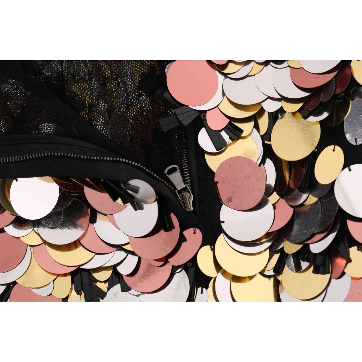 Gold Sequined Peplum High Waist Skirt - coffeewithmee2