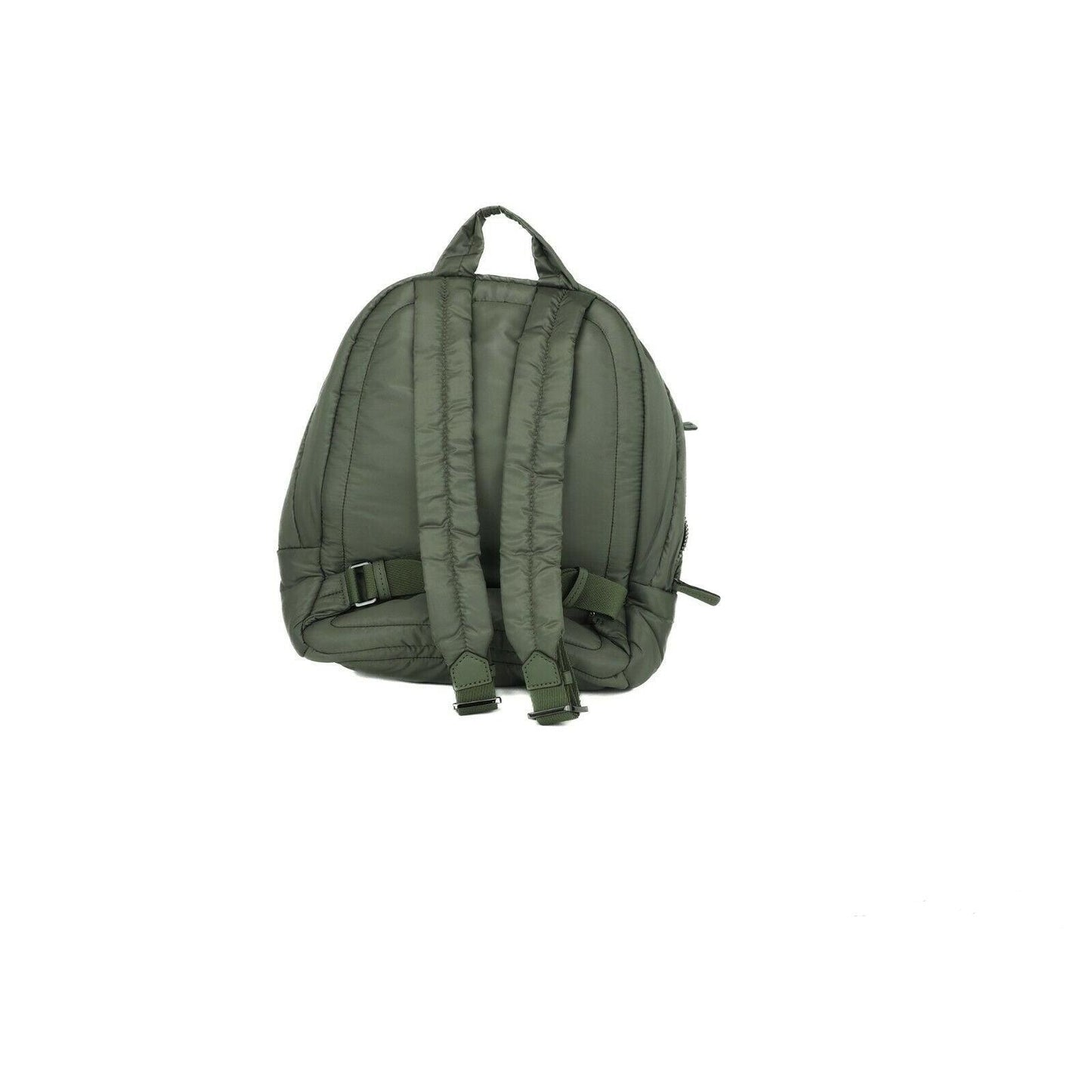 Rae Medium Quilted Nylon Fabric Backpack Bookbag (Army Green) - coffeewithmee2