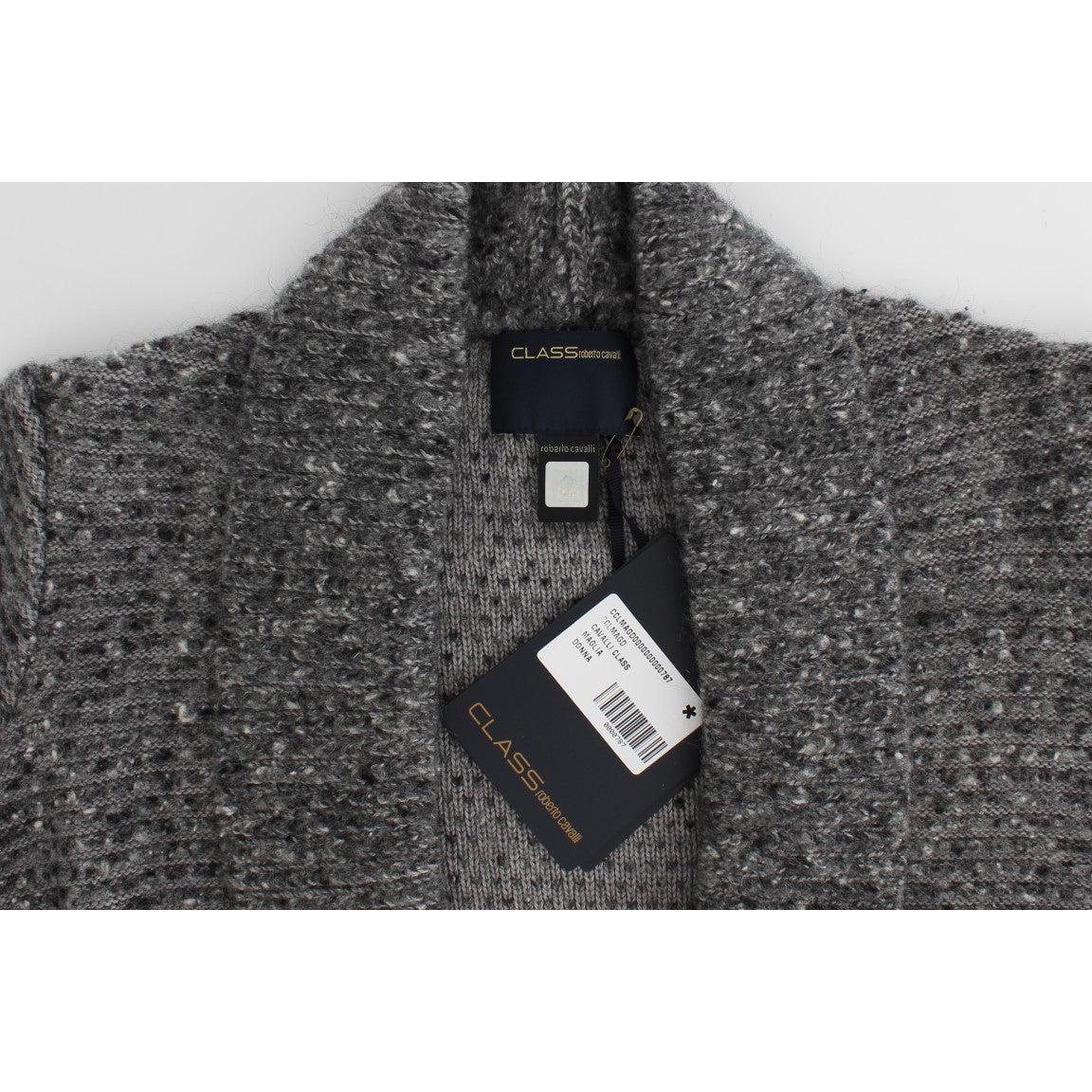 Gray wool knitted cardigan - coffeewithmee2