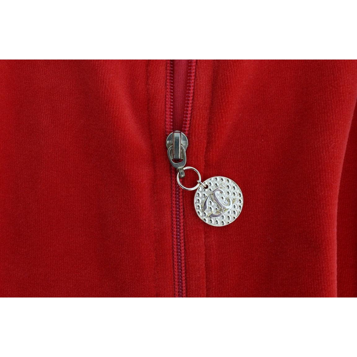 Red velvet zipup sweater - coffeewithmee2