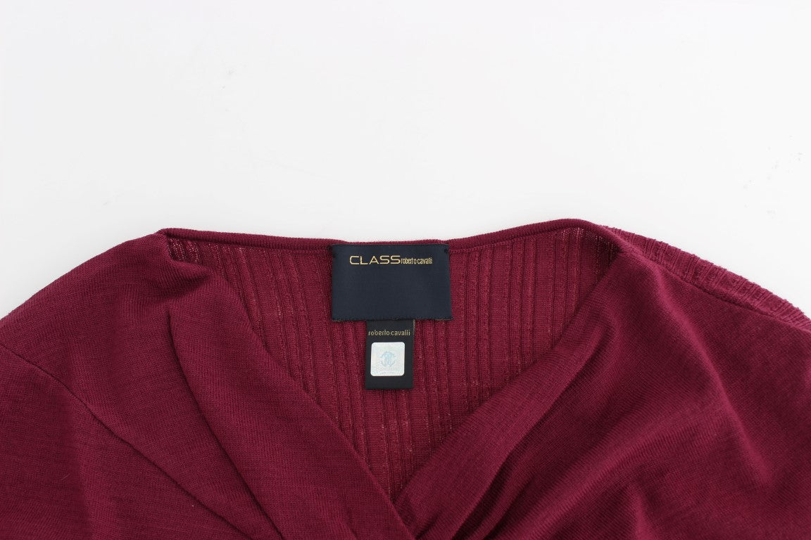 Purple knitted wool sweater - coffeewithmee2