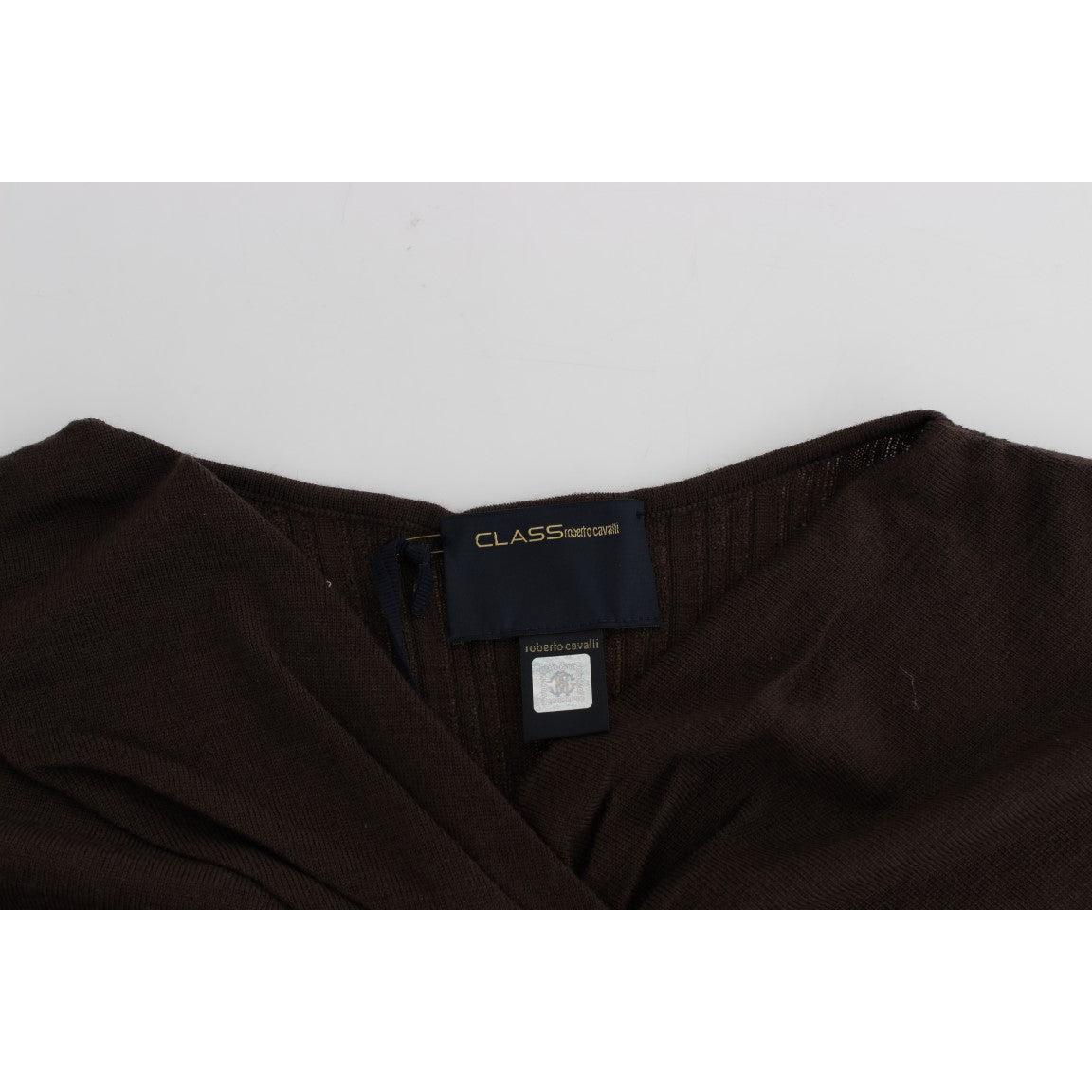 Brown knitted wool sweater - coffeewithmee2