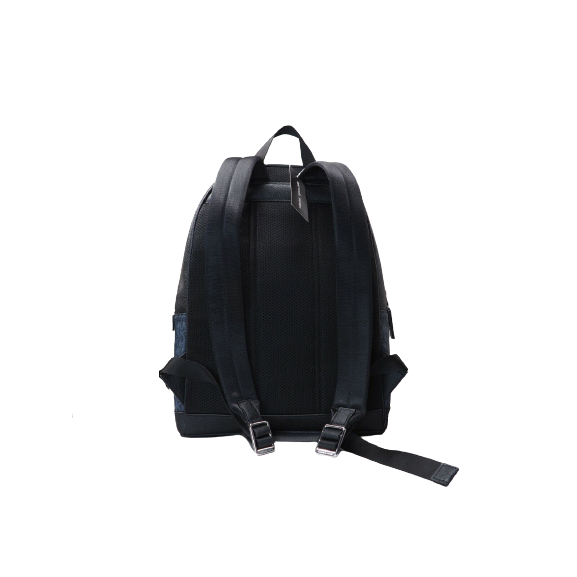 Cooper Large Signature PVC Varsity Stripe Backpack Bookbag (Admiral Multi) - coffeewithmee2