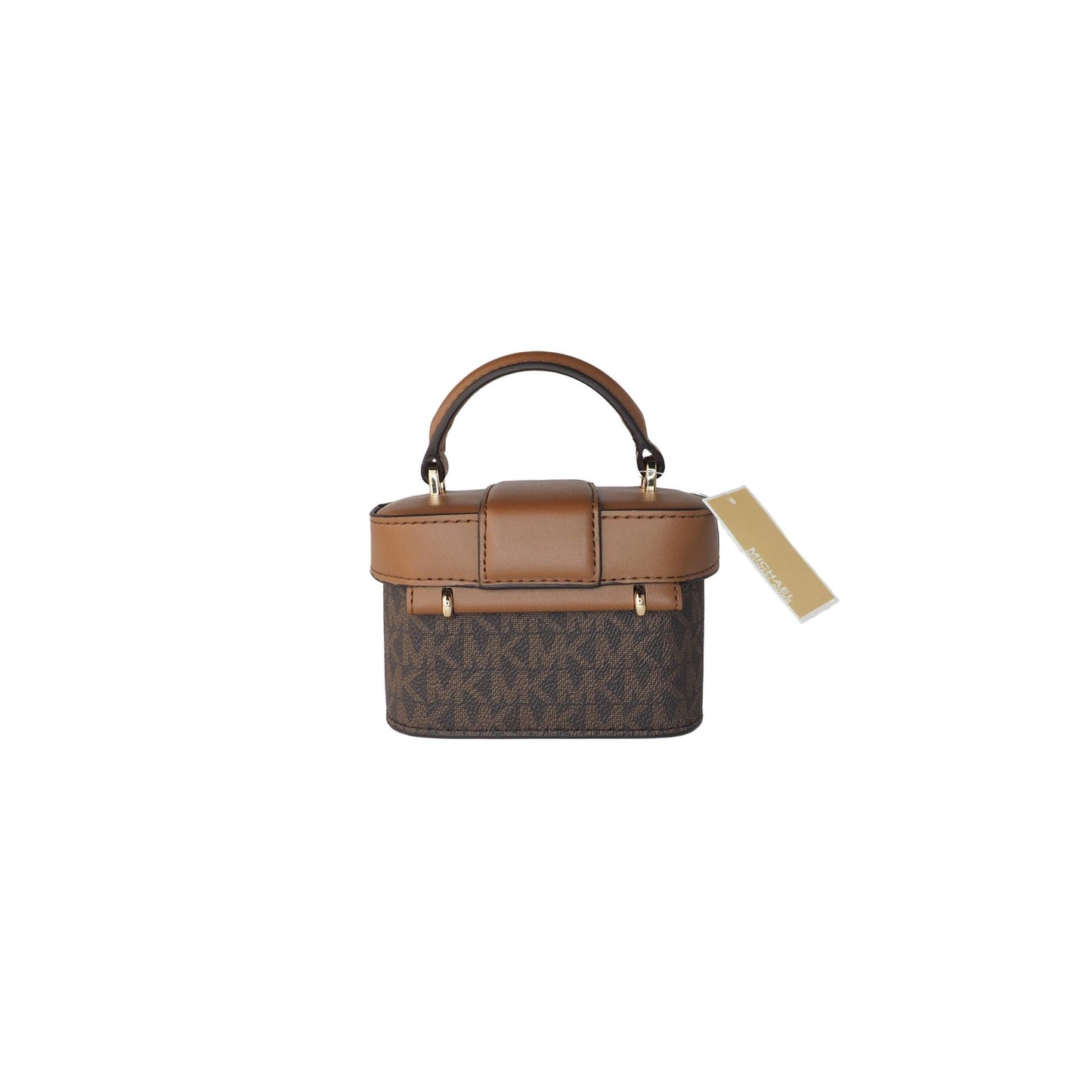 Rose Mini Signature PVC Leather Trunk Crossbody Handbag (Brown) - coffeewithmee2