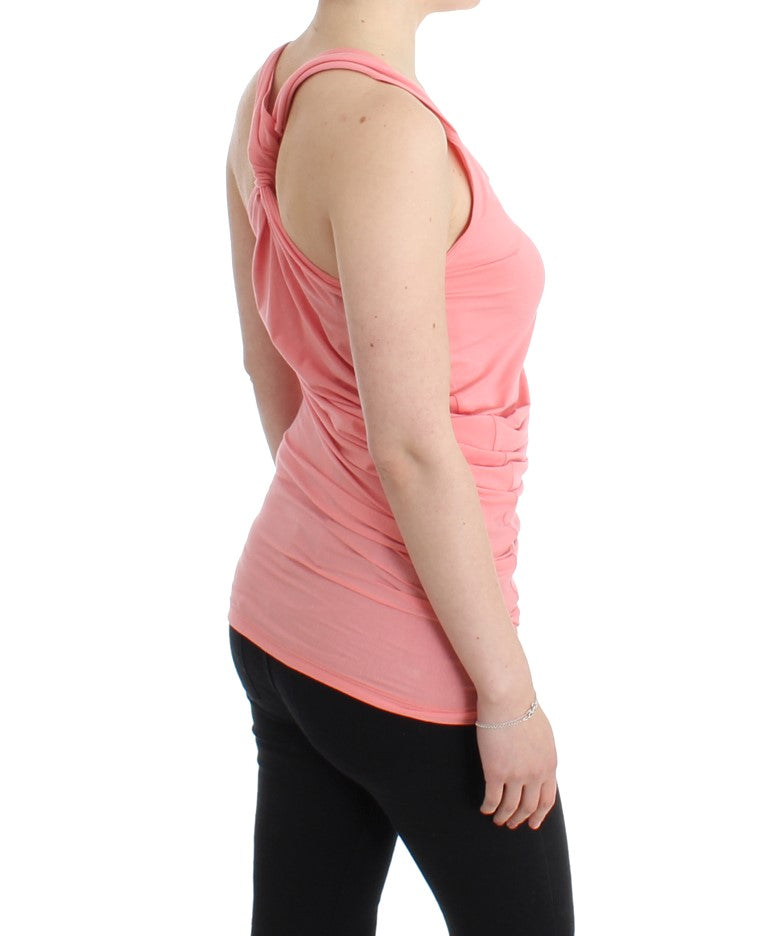 Pink cotton tank top - coffeewithmee2
