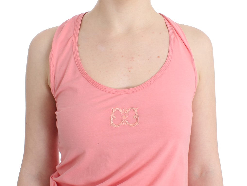 Pink cotton tank top - coffeewithmee2